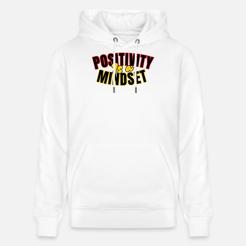 Positivité: mindset - Sweat à capuche bio CRUISER Stanley/Stella Unisexe - blanc