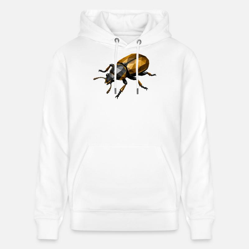 Insecte géométrique à faible polygonisme - Sweat à capuche bio CRUISER Stanley/Stella Unisexe - blanc