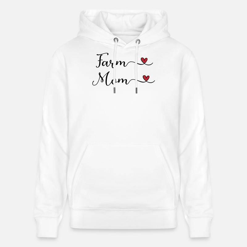 Maman de la ferme - Sweat à capuche bio CRUISER Stanley/Stella Unisexe - blanc