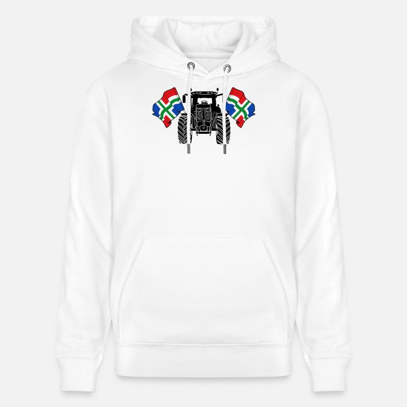 Groningen_Tractor_Pride - Sweat à capuche bio CRUISER Stanley/Stella Unisexe - blanc