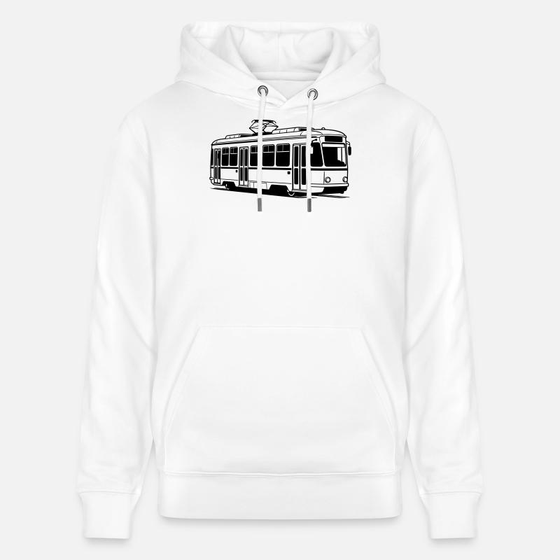 Straßenbahn - Stanley/Stella Unisex Bio-Hoodie CRUISER - Weiß