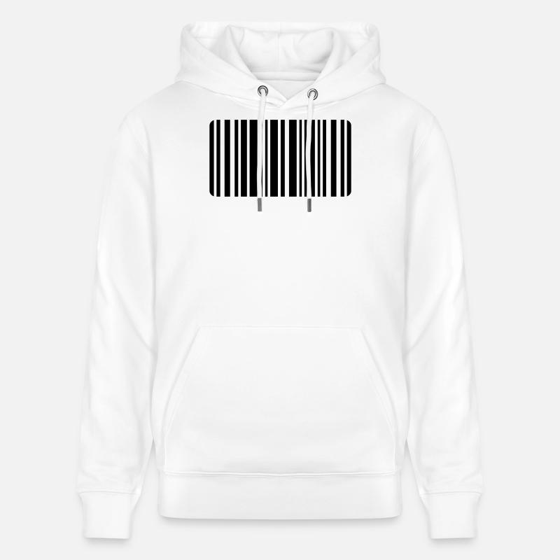 Barcode - Stanley/Stella Unisex Bio-Hoodie CRUISER - Weiß