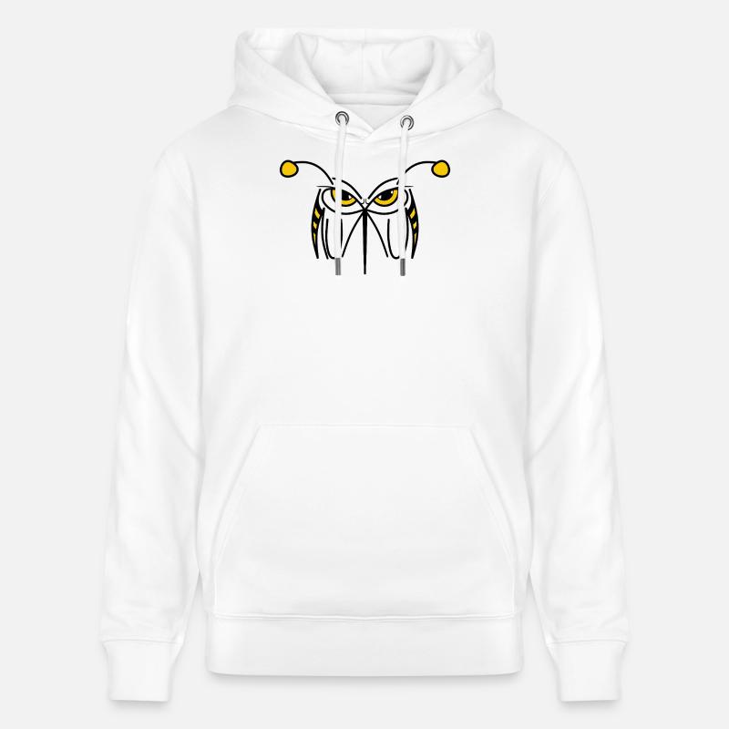 MORSURE - Guêpe en colère - Sweat à capuche bio CRUISER Stanley/Stella Unisexe - blanc