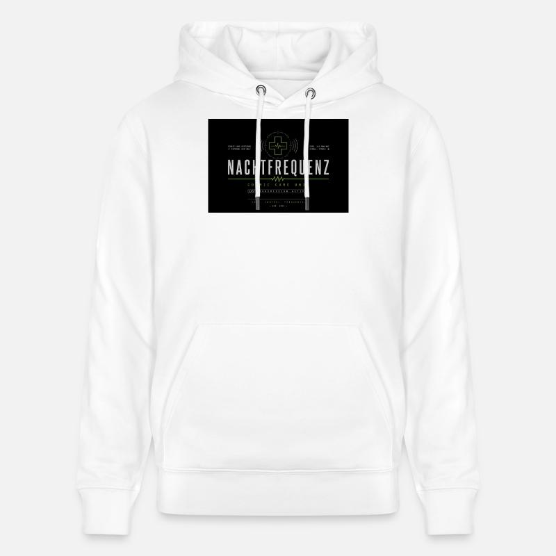 Nachtfrequenz Cosmic Care - Stanley/Stella Unisex Bio-Hoodie CRUISER - Weiß