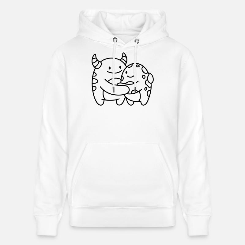 Monstres - Sweat à capuche bio CRUISER Stanley/Stella Unisexe - blanc