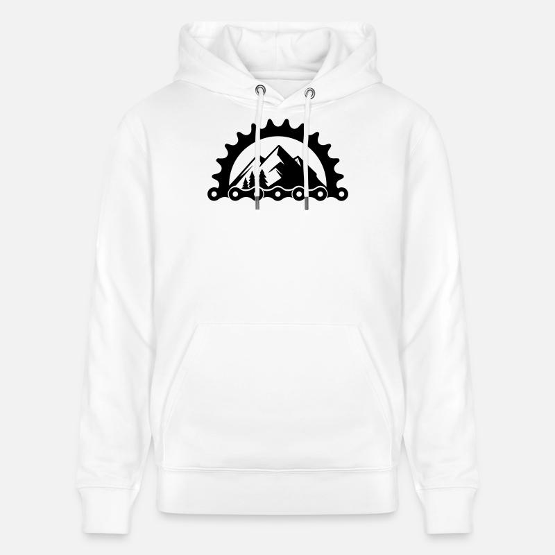 VTT Vélo – Logo du plateau - Sweat à capuche bio CRUISER Stanley/Stella Unisexe - blanc
