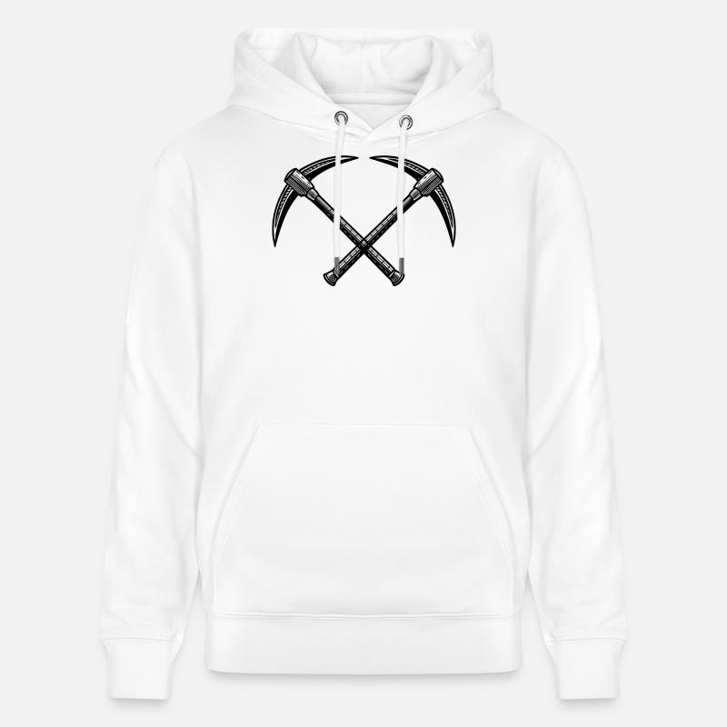 Kreuzspitzhacken - Stanley/Stella Unisex Bio-Hoodie CRUISER - Weiß