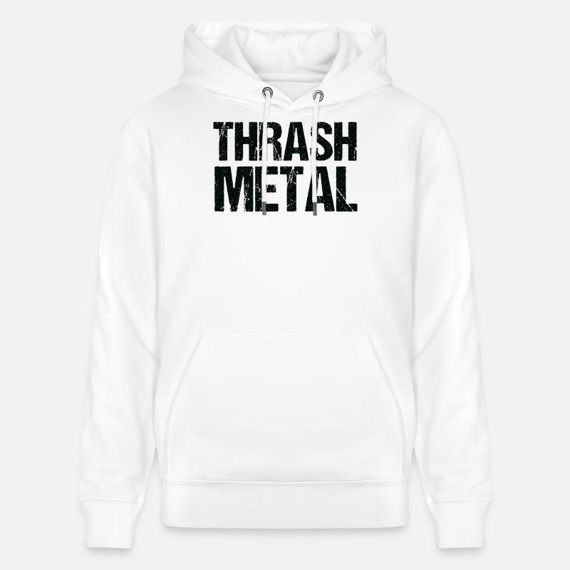 Thrash Metal Bold Typografie - Stanley/Stella Unisex Bio-Hoodie CRUISER  - Weiß