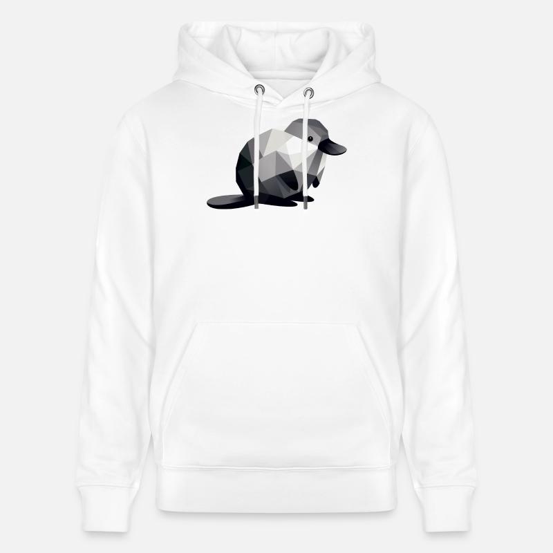 ornithorynque - Sweat à capuche bio CRUISER Stanley/Stella Unisexe - blanc