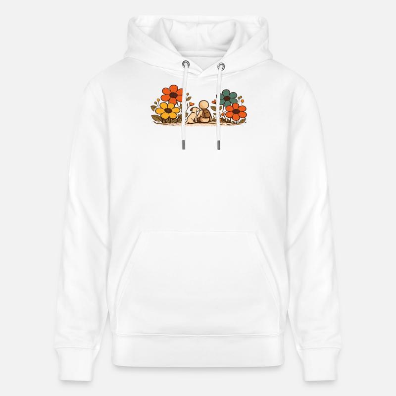 Der kleine Gedanke | Beste Freunde - Stanley/Stella Unisex Bio-Hoodie CRUISER  - Weiß