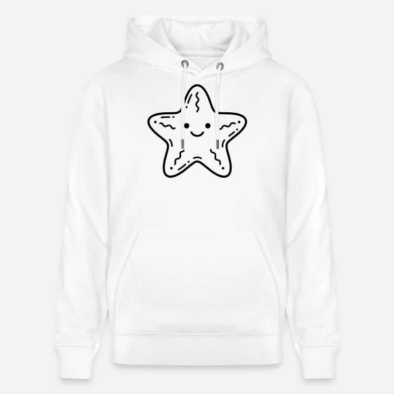 Étoile de mer - Sweat à capuche bio CRUISER Stanley/Stella Unisexe - blanc