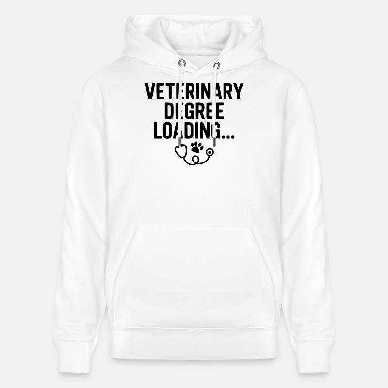 Veterinärabschluss wird geladen... - Stanley/Stella Unisex Bio-Hoodie CRUISER - Weiß
