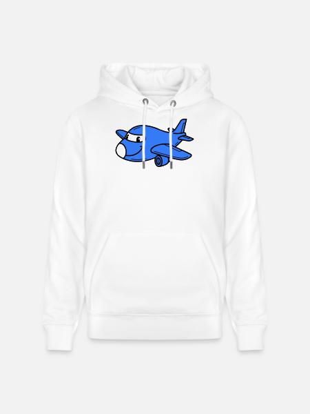 Airplane Kids - Stanley/Stella CRUISER Unisex Organic Hoodie - white