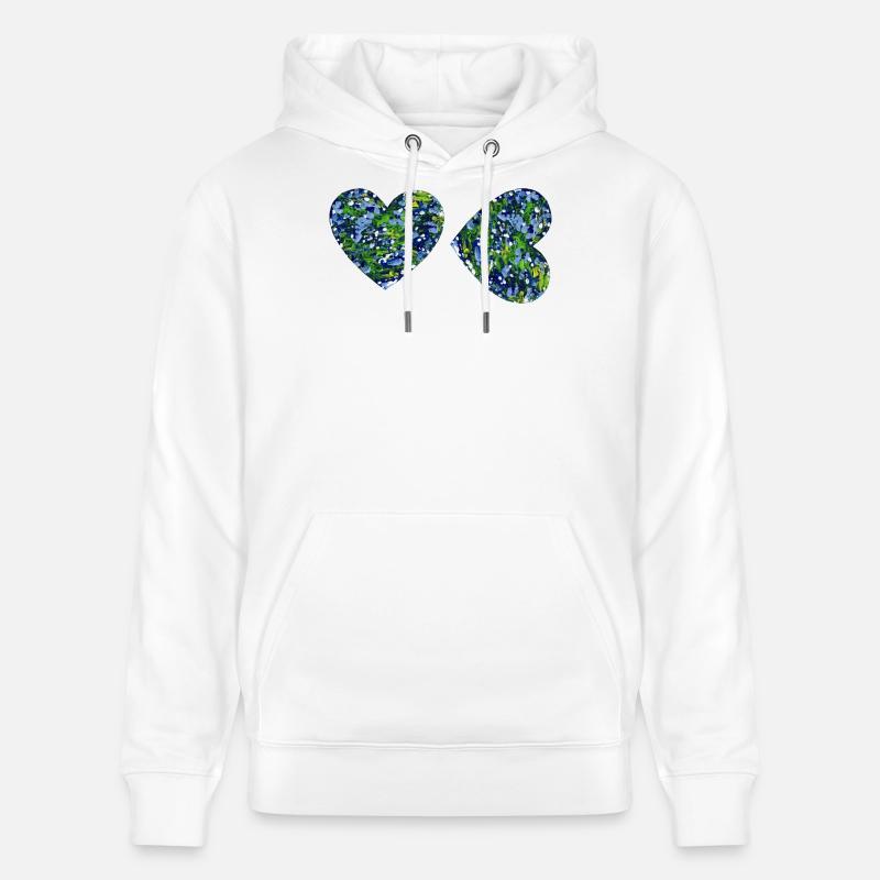 2 Art de cœur - Sweat à capuche bio CRUISER Stanley/Stella Unisexe - blanc
