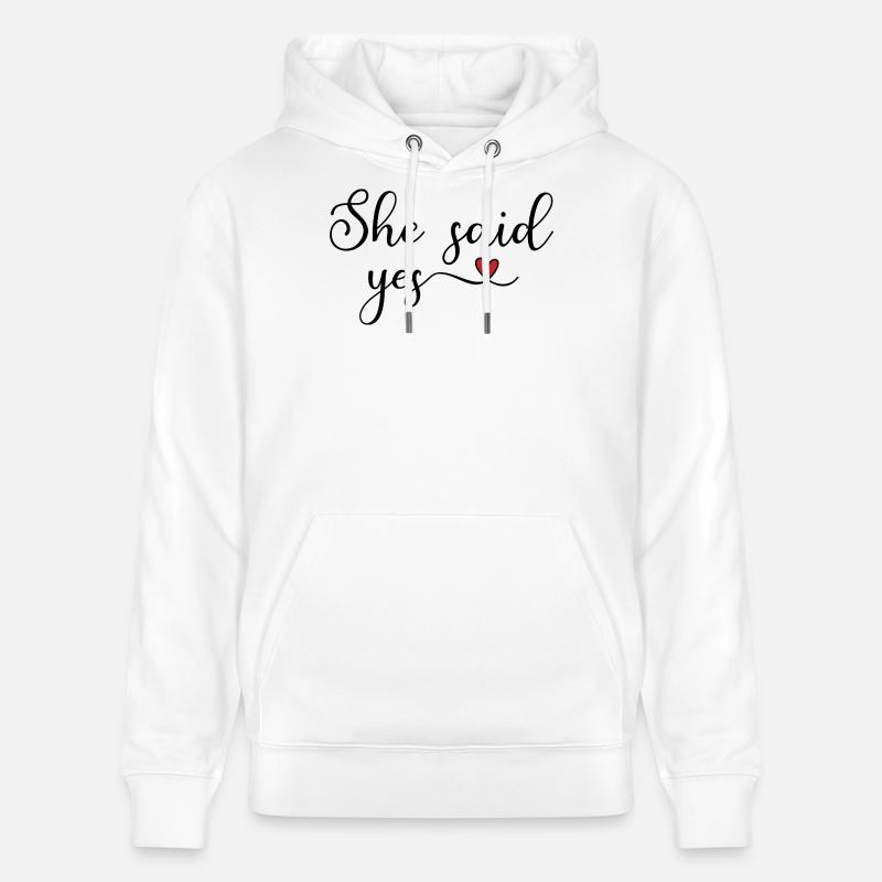 sie hat ja gesagt - Sweat à capuche bio CRUISER Stanley/Stella Unisexe - blanc