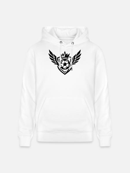 Fussball Wappen - Stanley/Stella Unisex Bio-Hoodie CRUISER - Weiß