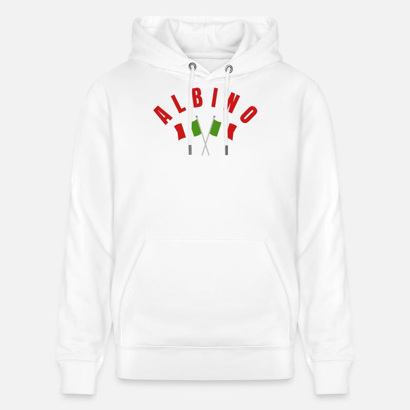 Drapeaux italiens albinos - Sweat à capuche bio CRUISER Stanley/Stella Unisexe - blanc