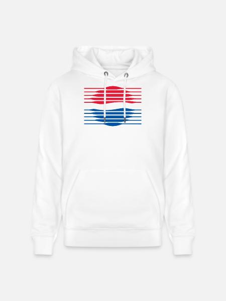 Pepsi Waves - Stanley/Stella Unisex Bio-Hoodie CRUISER  - Weiß