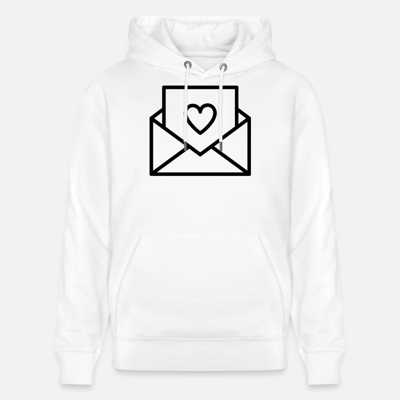 lettre d’amour - Sweat à capuche bio CRUISER Stanley/Stella Unisexe - blanc
