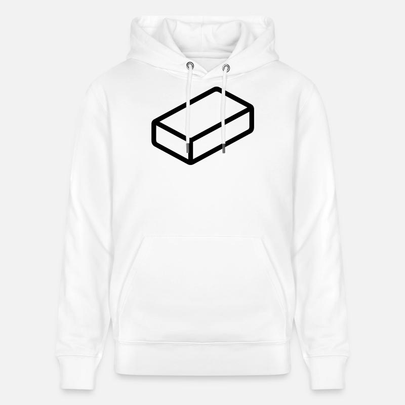 brique - Sweat à capuche bio CRUISER Stanley/Stella Unisexe - blanc