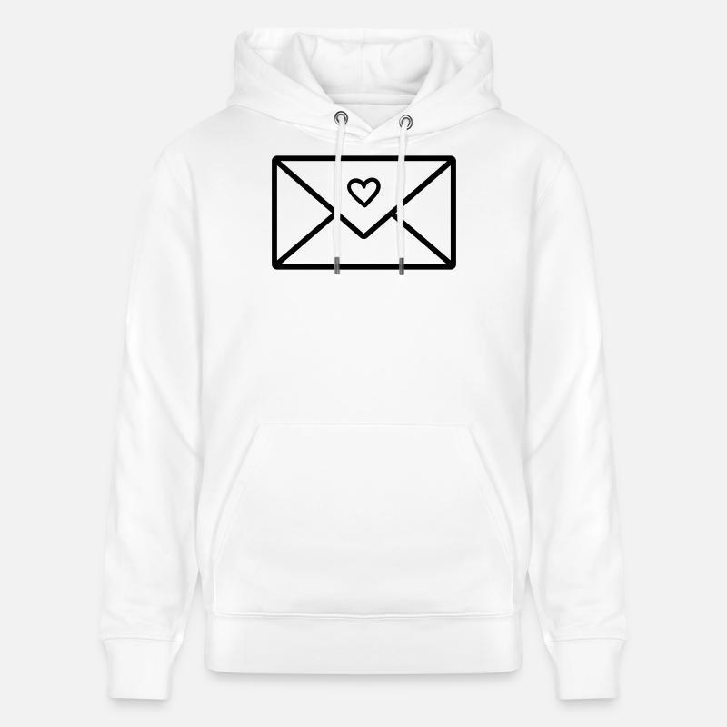 lettre d’amour - Sweat à capuche bio CRUISER Stanley/Stella Unisexe - blanc