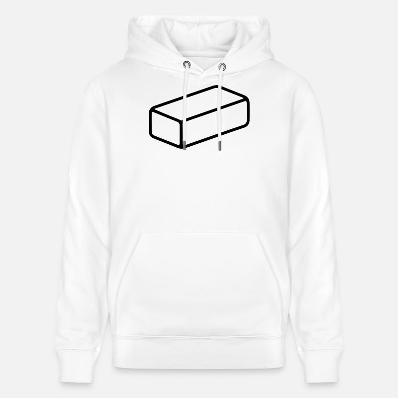brique - Sweat à capuche bio CRUISER Stanley/Stella Unisexe - blanc