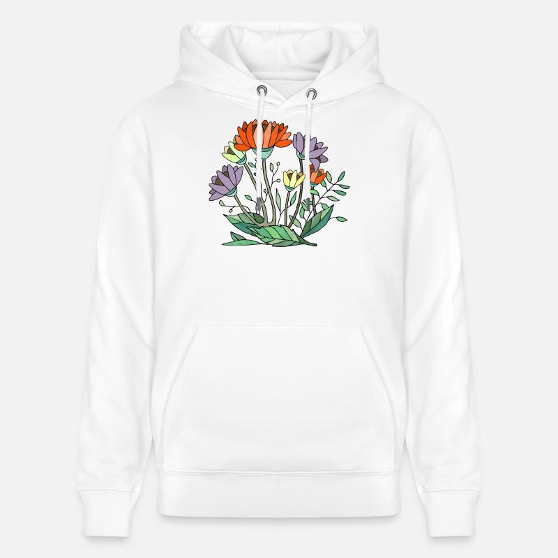 Fleur - Sweat à capuche bio CRUISER Stanley/Stella Unisexe - blanc