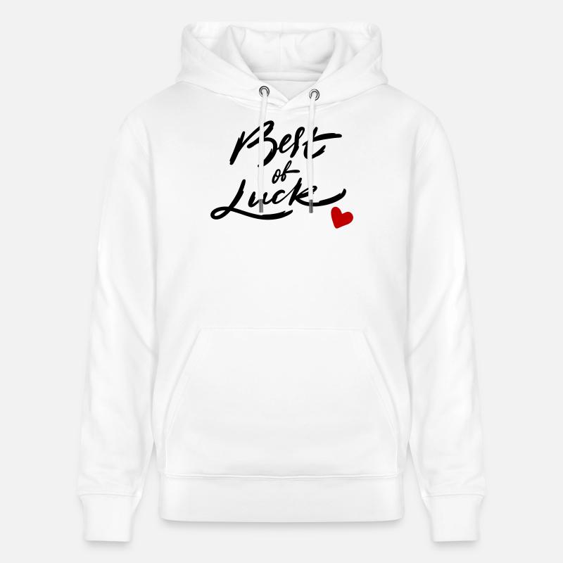 Bonne chance - Sweat à capuche bio CRUISER Stanley/Stella Unisexe - blanc