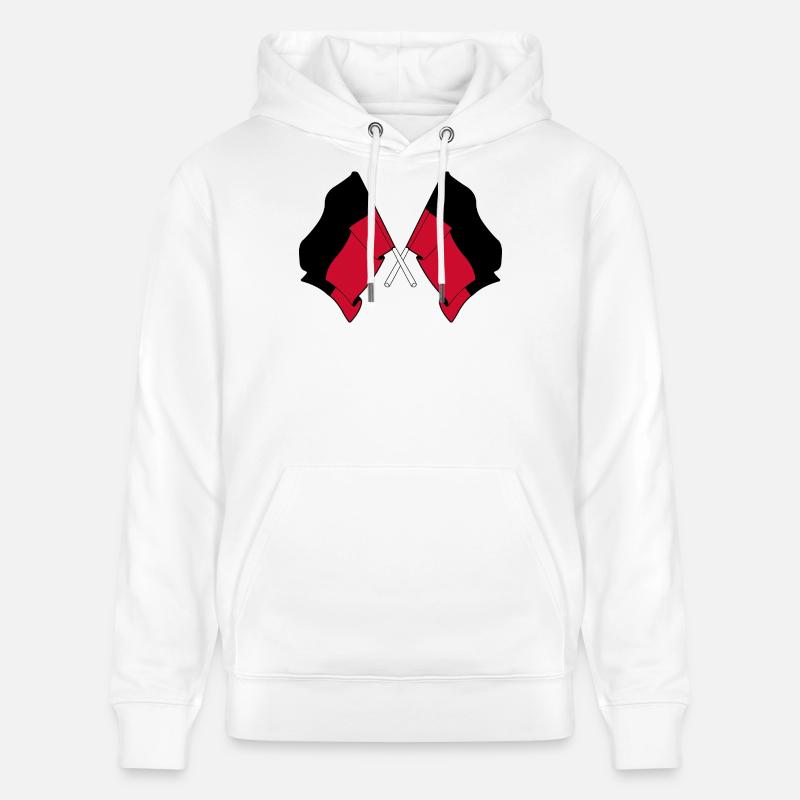 Drapeaux croisés de Nimègue - Sweat à capuche bio CRUISER Stanley/Stella Unisexe - blanc