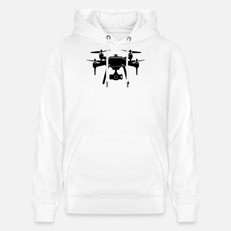 Drone - Sweat à capuche bio CRUISER Stanley/Stella Unisexe - blanc