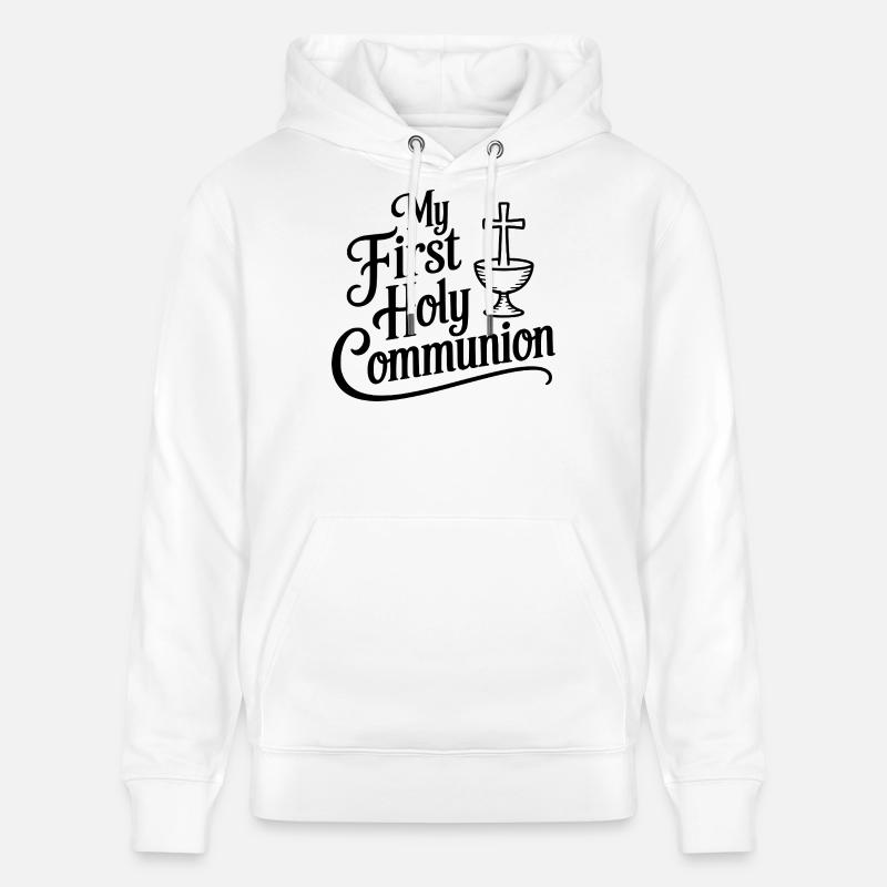 Ma première communion - Sweat à capuche bio CRUISER Stanley/Stella Unisexe - blanc