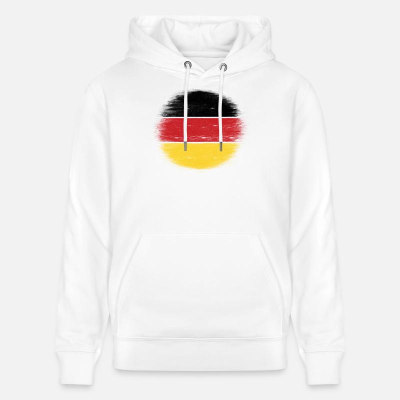 Drapeau de l’Allemagne - Sweat à capuche bio CRUISER Stanley/Stella Unisexe - blanc