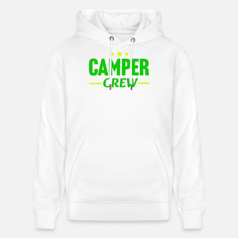 Équipe camping-campeur - Sweat à capuche bio CRUISER Stanley/Stella Unisexe - blanc