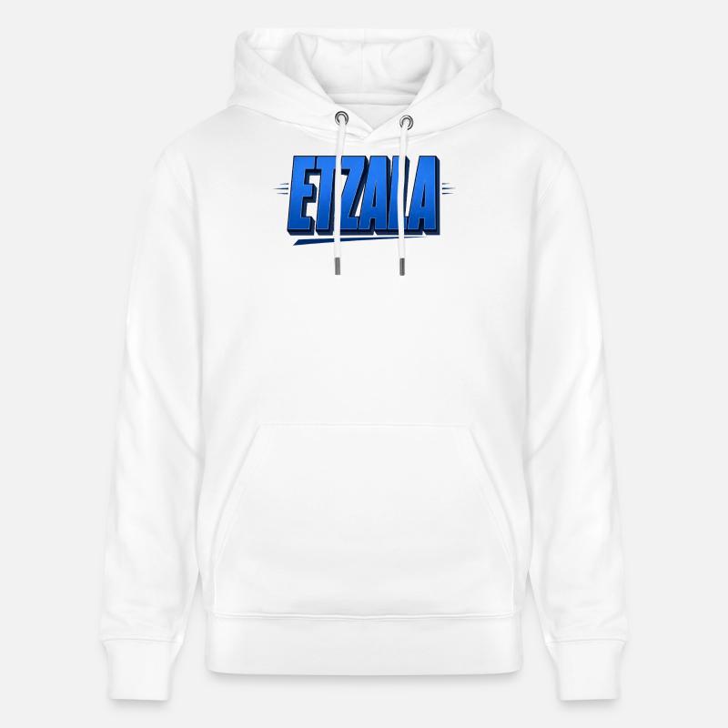 Etzala – dialecte franconien - Sweat à capuche bio CRUISER Stanley/Stella Unisexe - blanc
