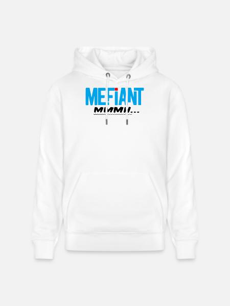 Méfiant - Sweat à capuche bio CRUISER Stanley/Stella Unisexe - blanc