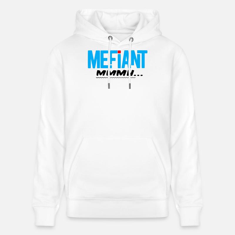 Méfiant - Sweat à capuche bio CRUISER Stanley/Stella Unisexe - blanc