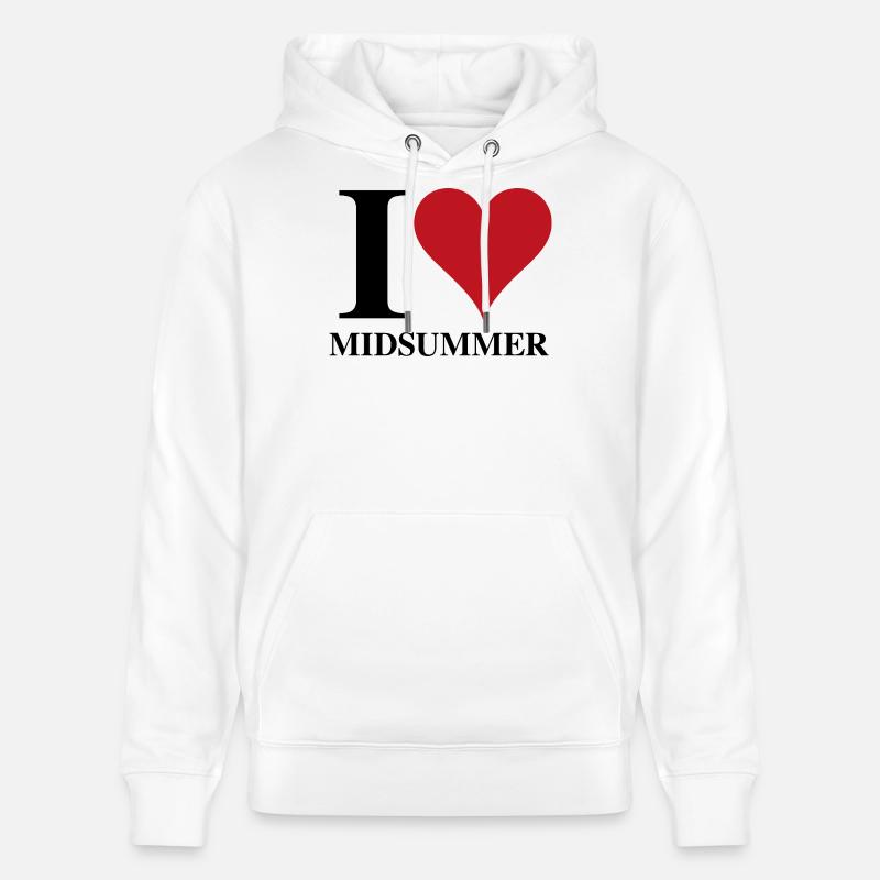 I ♥ Midsummer - Sweat à capuche bio CRUISER Stanley/Stella Unisexe - blanc