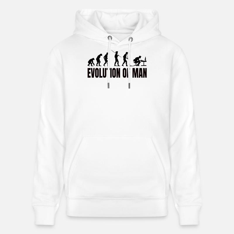 Programmierer Computerfreak Evolution - Stanley/Stella Unisex Bio-Hoodie CRUISER - Weiß
