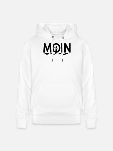MOIN Leuchtturm – Maritimer Küstenlook - Stanley/Stella Unisex Bio-Hoodie CRUISER  - Weiß