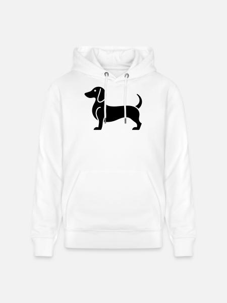 Dackel - Stanley/Stella Unisex Bio-Hoodie CRUISER - Weiß