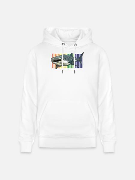 Walhai-Rhincodon-Typus - Stanley/Stella Unisex Bio-Hoodie CRUISER  - Weiß