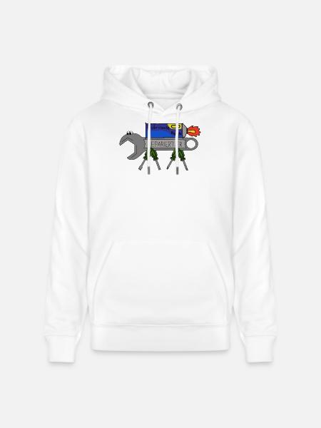 ReparierTier mit LubriFast - Stanley/Stella Unisex Bio-Hoodie CRUISER - Weiß