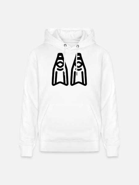 Tauchflossen - Stanley/Stella Unisex Bio-Hoodie CRUISER  - Weiß