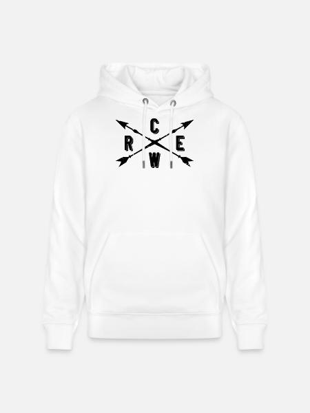 Crew Pfeile - Stanley/Stella Unisex Bio-Hoodie CRUISER  - Weiß