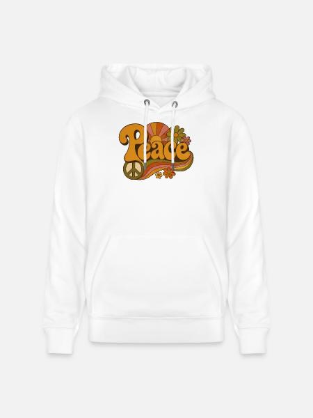 Friede - Stanley/Stella Unisex Bio-Hoodie CRUISER - Weiß