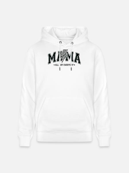 Mama All Day - Stanley/Stella CRUISER Unisex Organic Hoodie - white