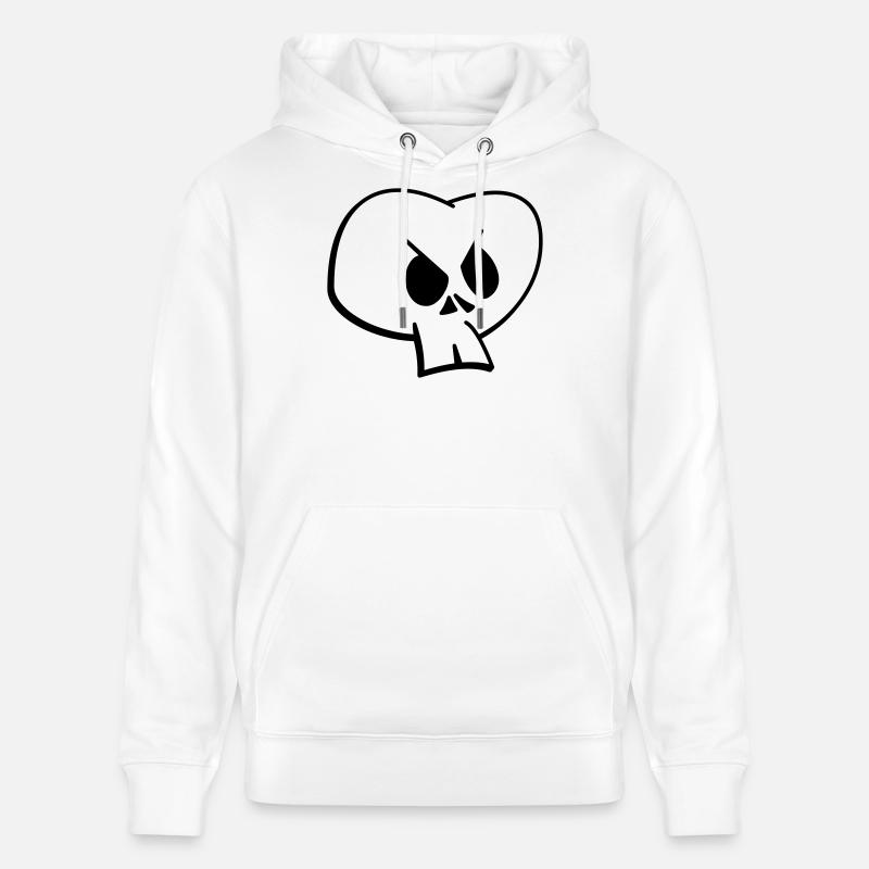 Skull II - Sweat à capuche bio CRUISER Stanley/Stella Unisexe - blanc
