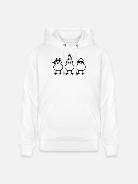 Drei coole Küken - Stanley/Stella Unisex Bio-Hoodie CRUISER - Weiß