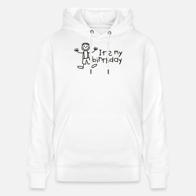 C'est mon anniversaire - Garçon - Sweat à capuche bio CRUISER Stanley/Stella Unisexe - blanc