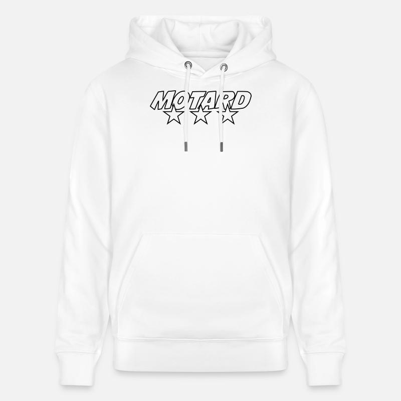 Motard - Sweat à capuche bio CRUISER Stanley/Stella Unisexe - blanc